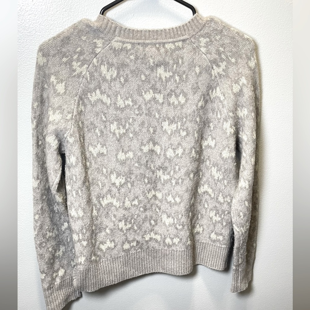 Athleta Women's Sahara Bluff Hawthorn Textured Crew Sweater Wool Blend Size XS